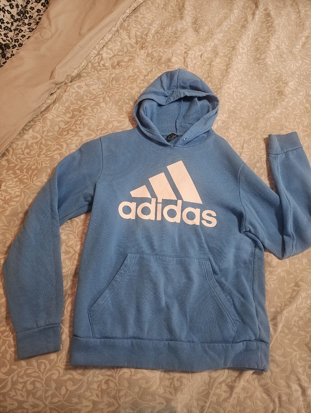 Adidas Blue Logo Hoodie